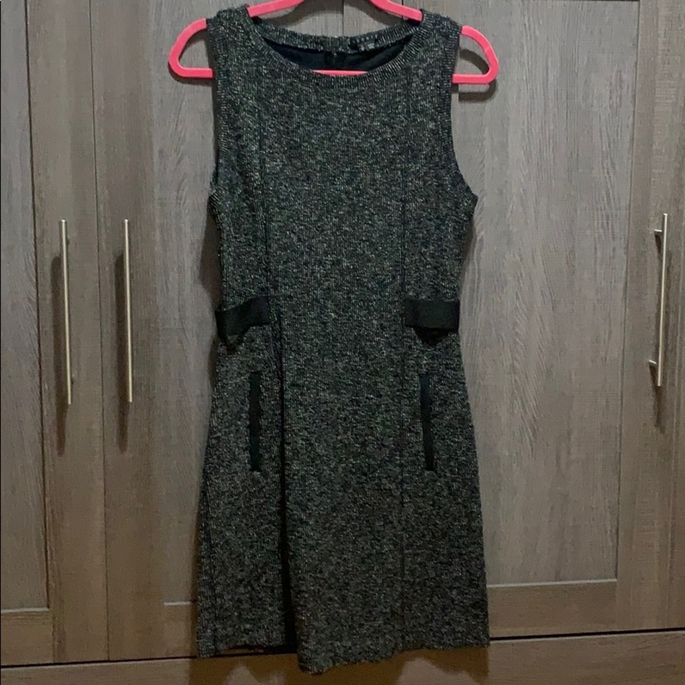 Theory black and white dress